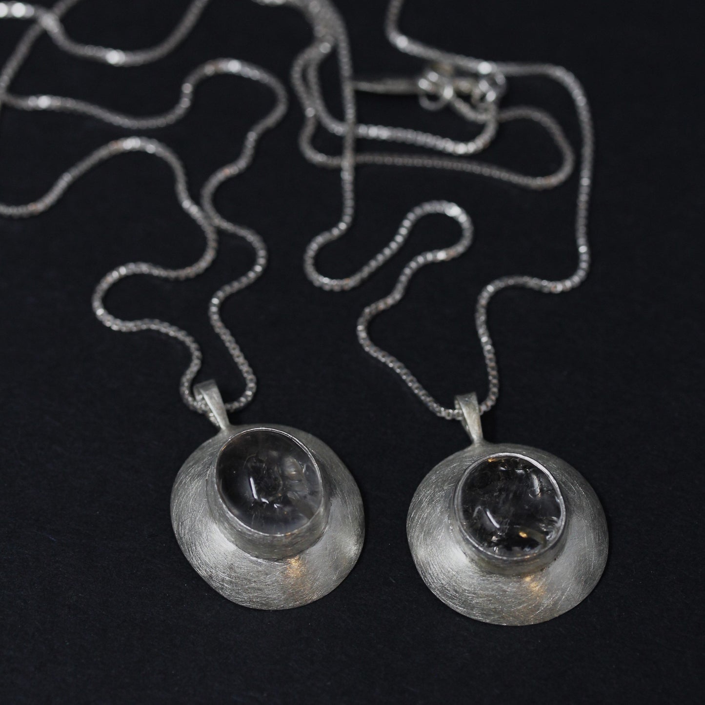 Domed Enhydro Quartz II Necklace