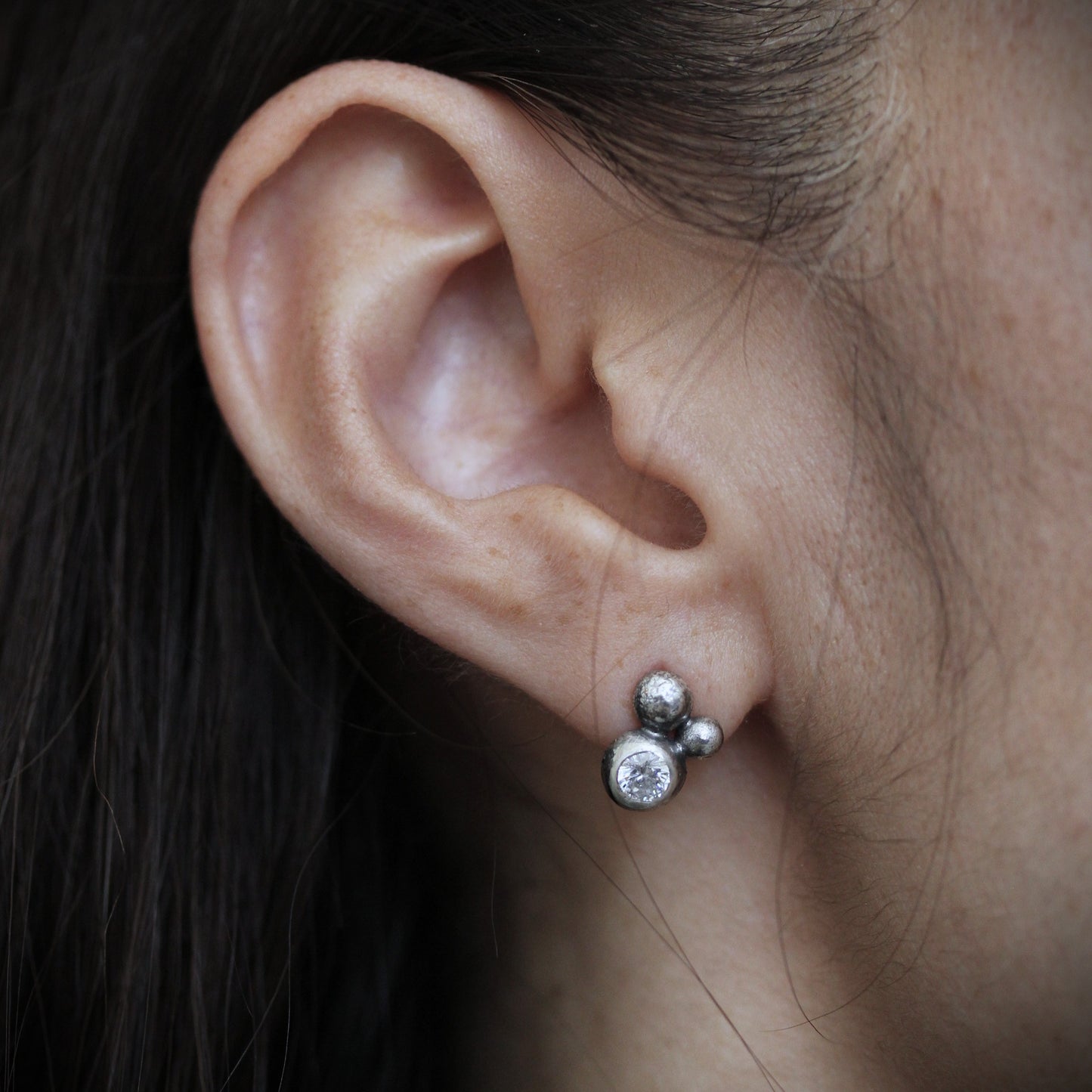 Pebble Cluster Studs