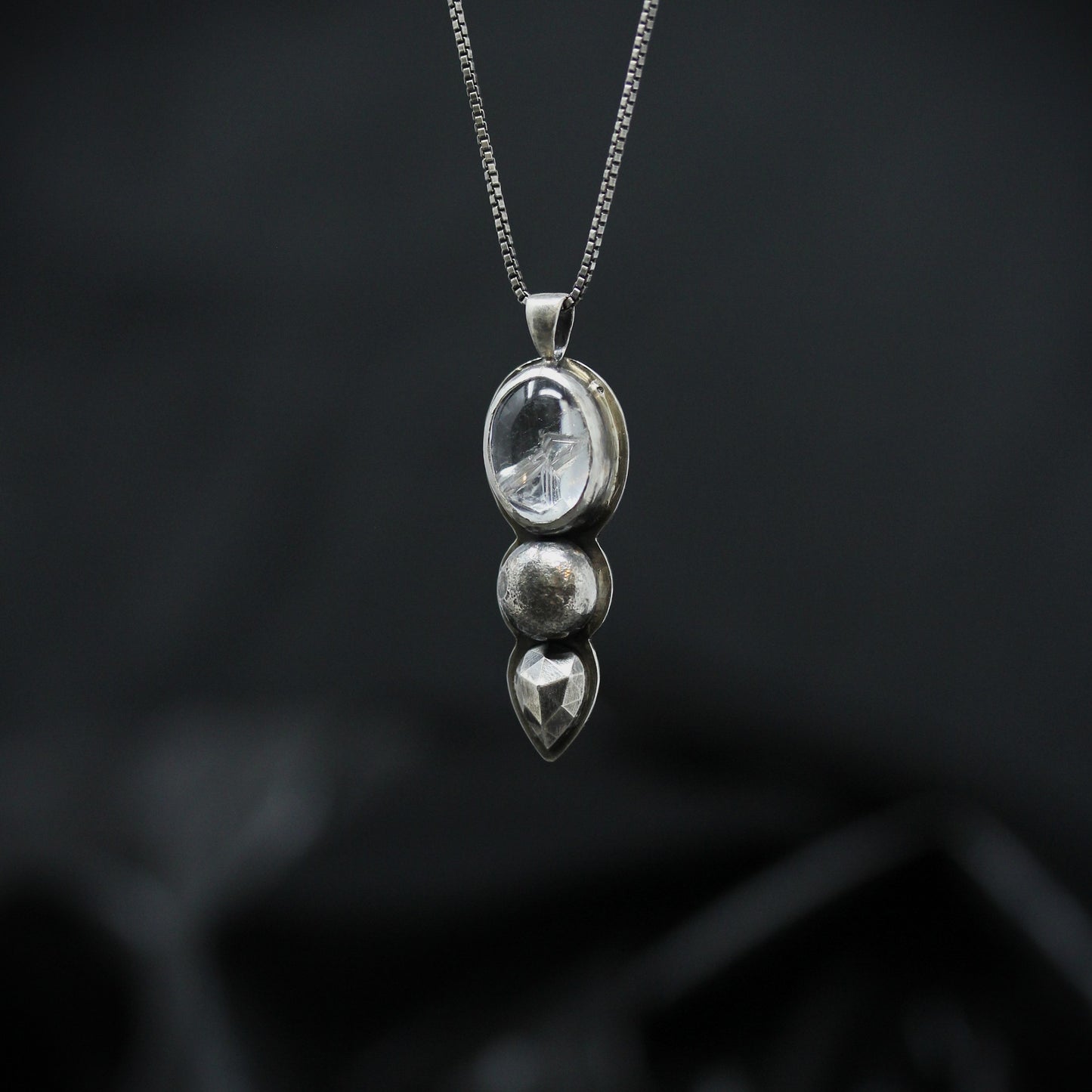 Icicle Quartz Drop Necklace