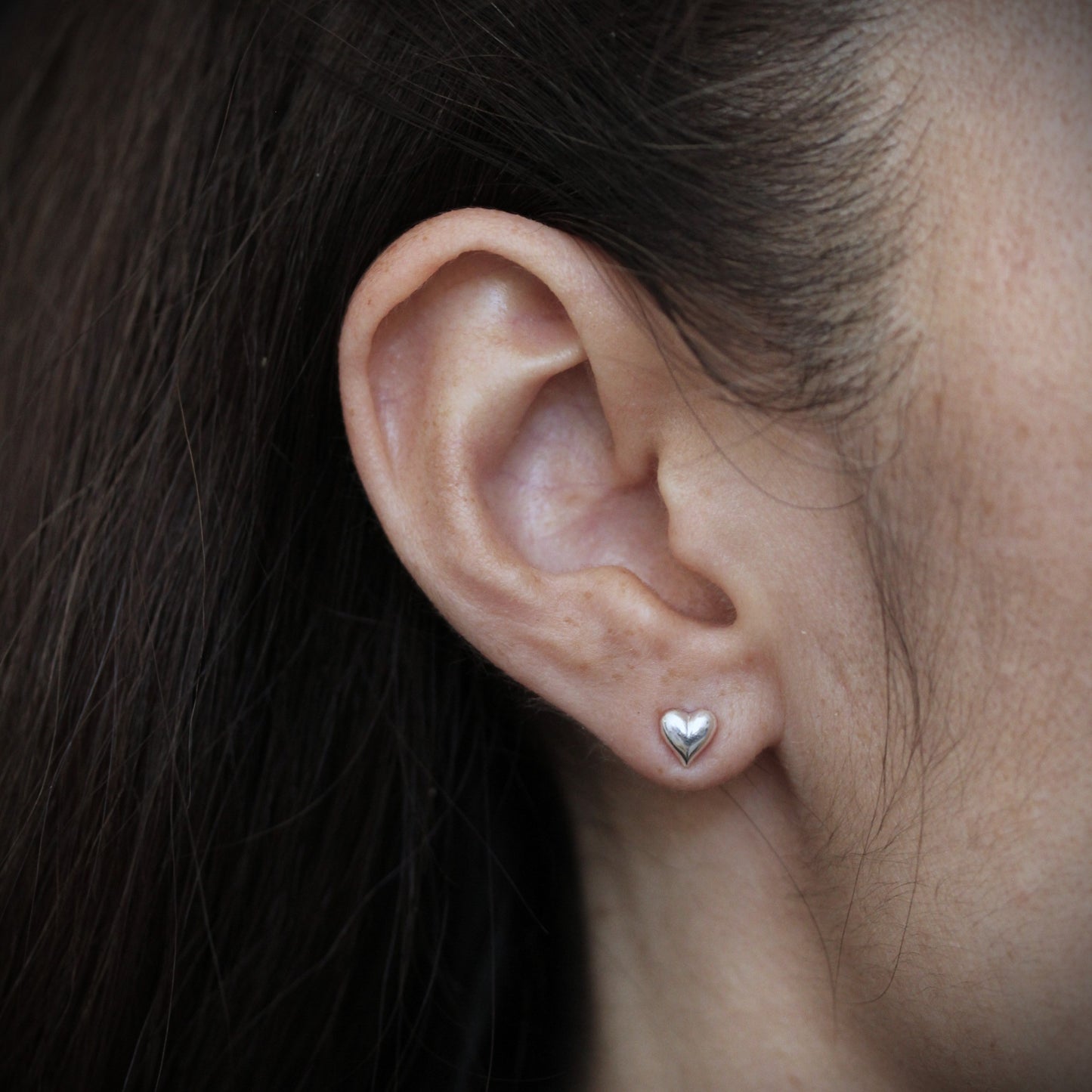 Tiny Heart Studs