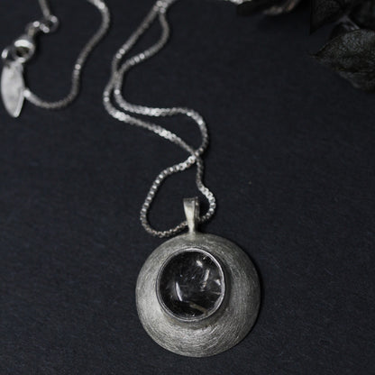 Domed Enhydro Quartz I Necklace