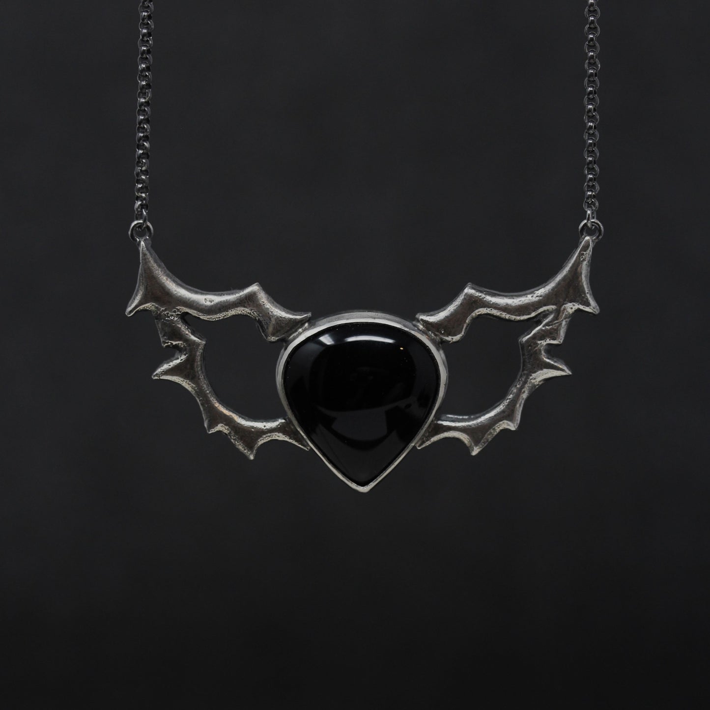 Bat Metal Necklace