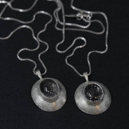 Domed Enhydro Quartz I Necklace
