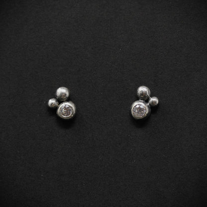 Pebble Cluster Studs