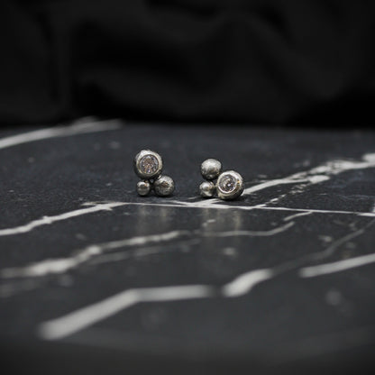 Pebble Cluster Studs