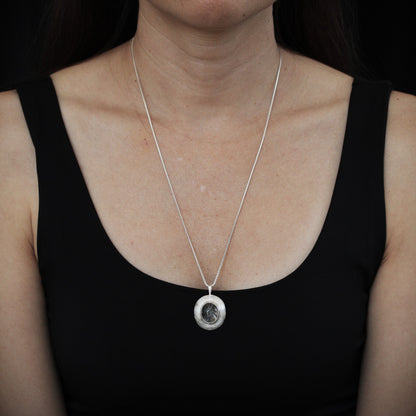 Domed Enhydro Quartz II Necklace