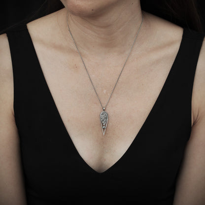 Foil Drop II with Swiss Blue Topaz