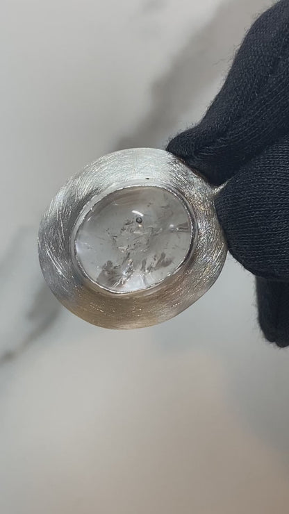 Domed Enhydro Quartz II Necklace